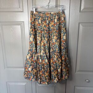 Vintage floral maxi skirt Size S